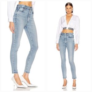 Moussy Vintage Milroy Rebirth Skinny Light Blue Size 25